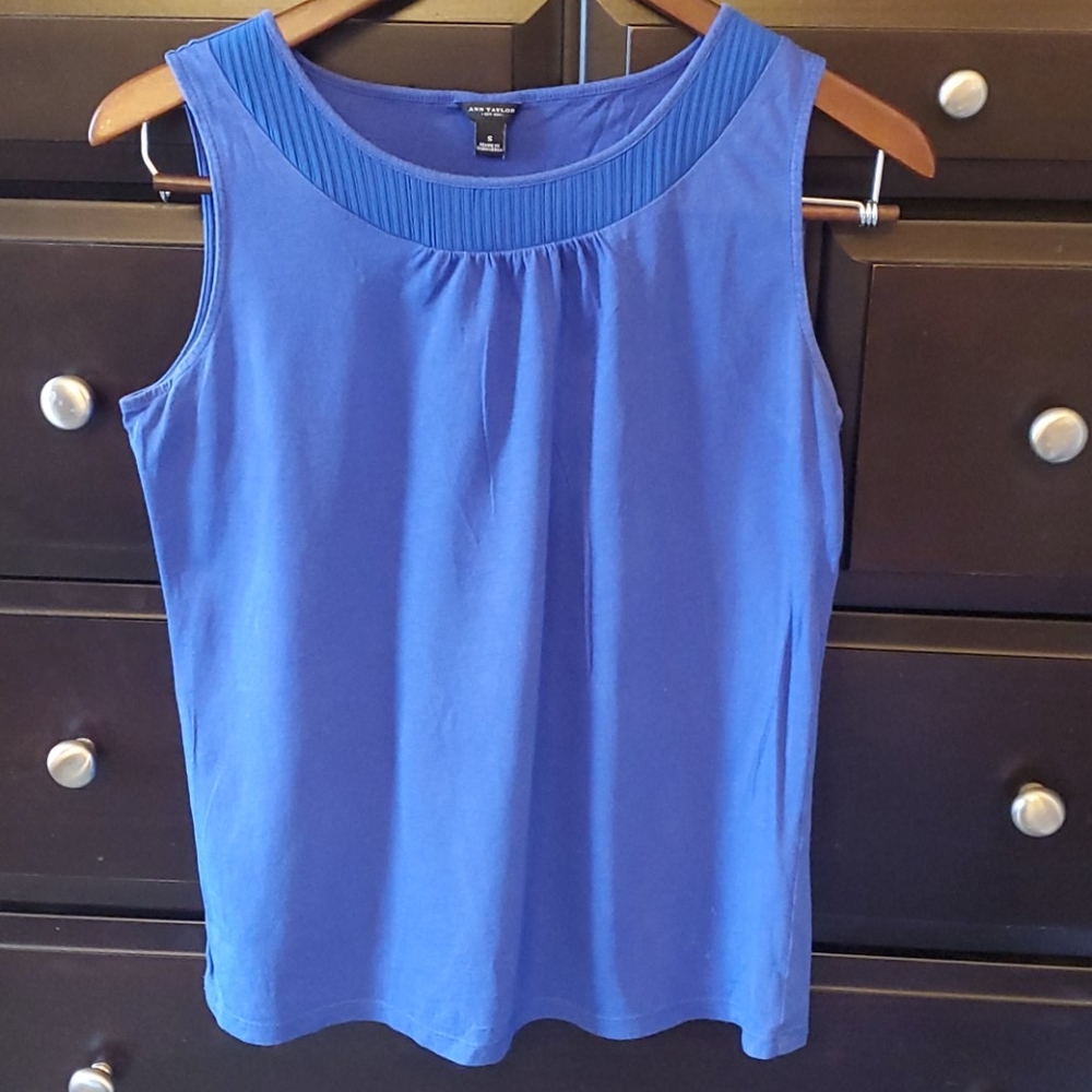 Ann Taylor Size S Blue/Purple Sleeveless Top